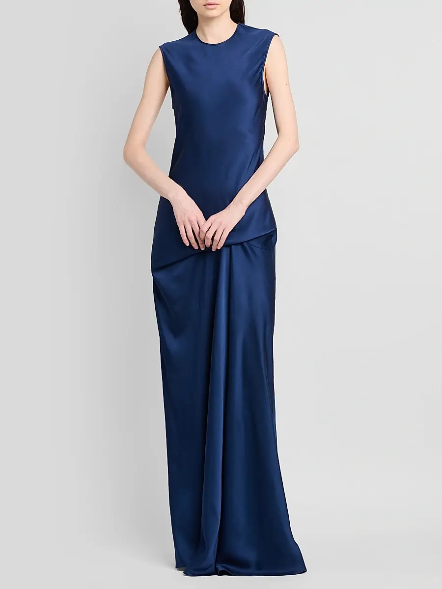 Stella McCartney Women's Draped Satin Gown | Thumbnail 4