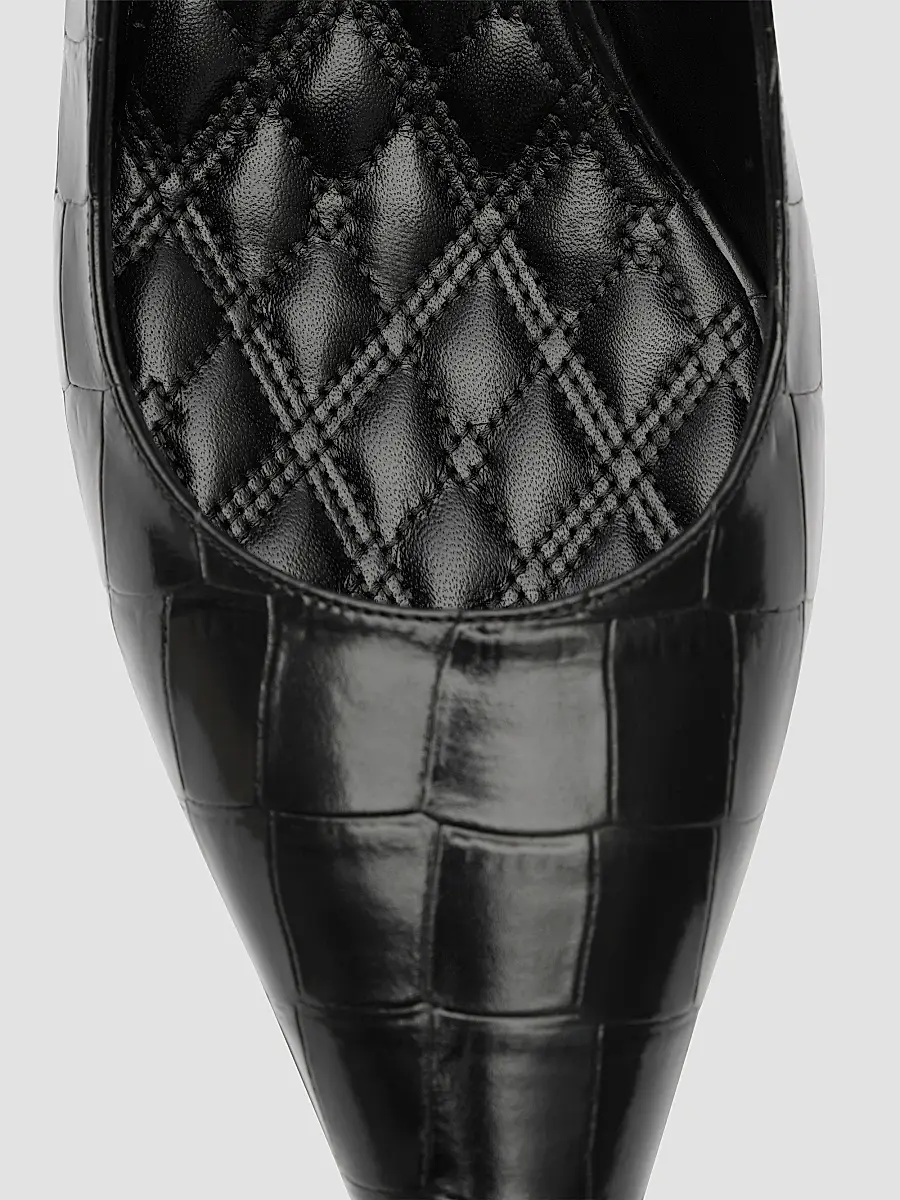 Burberry Women's Dame Crocodile-Embossed Leather Slingback Pumps | Thumbnail 6 Burberry Women's Dame Crocodile-Embossed Leather Slingback Pumps | Thumbnail 6