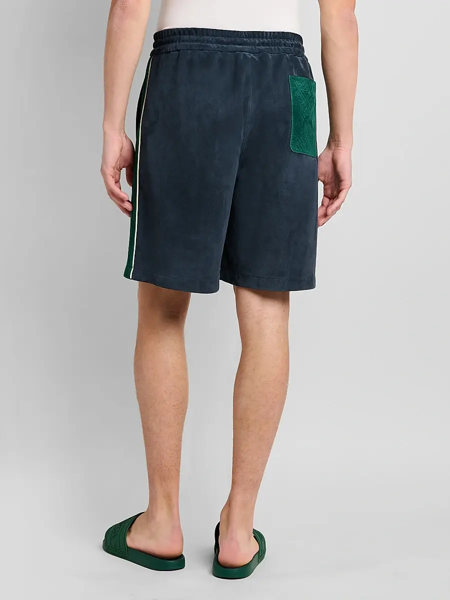 Casablanca Men's Striped Suede Track Shorts | Thumbnail 3 Casablanca Men's Striped Suede Track Shorts | Thumbnail 3