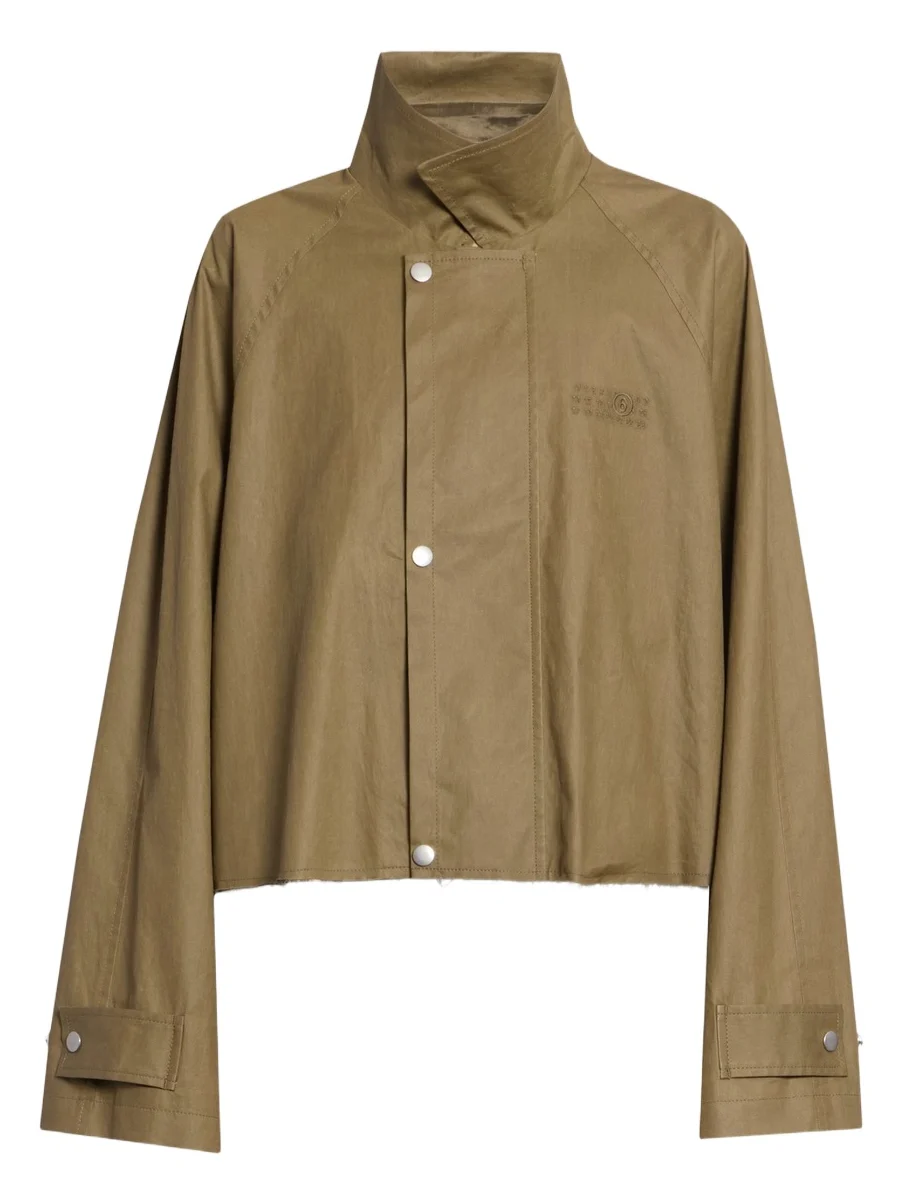MM6 MAISON MARGIELA Women's Cotton-Blend Short Trench Coat
