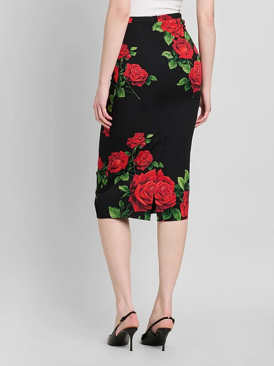 Dolce & Gabbana Women's Floral Stretch-Silk Pencil Midi-Skirt | Thumbnail 3 Dolce & Gabbana Women's Floral Stretch-Silk Pencil Midi-Skirt | Thumbnail 3