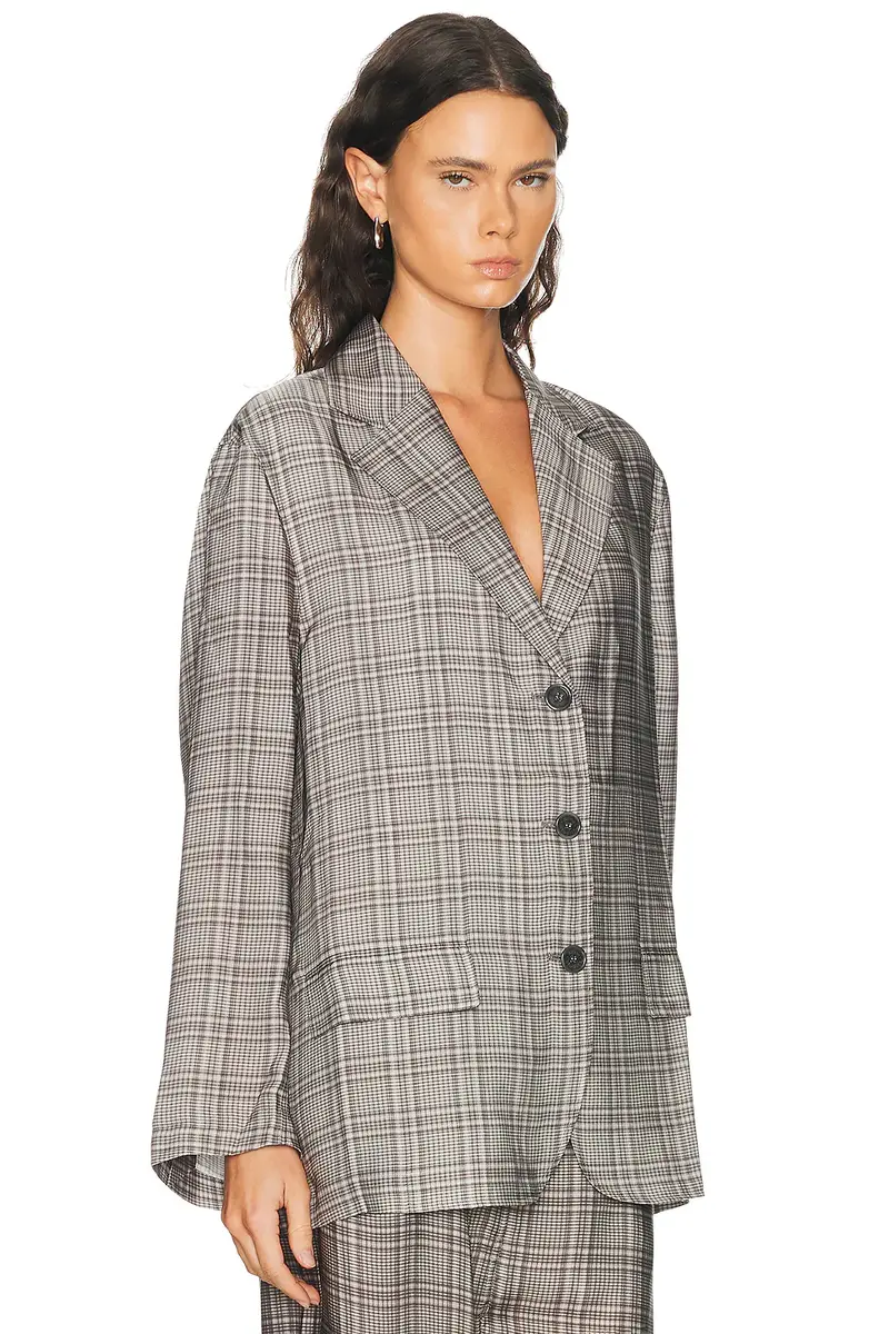 Acne Studios Junida Check Fluid Suit Jacket | Thumbnail 2 Acne Studios Junida Check Fluid Suit Jacket | Thumbnail 2