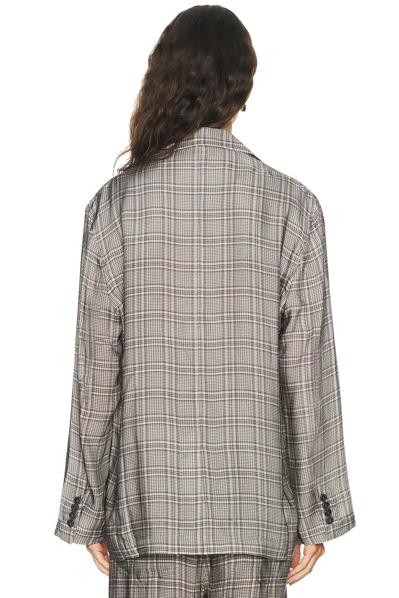 Acne Studios Junida Check Fluid Suit Jacket | Thumbnail 3 Acne Studios Junida Check Fluid Suit Jacket | Thumbnail 3