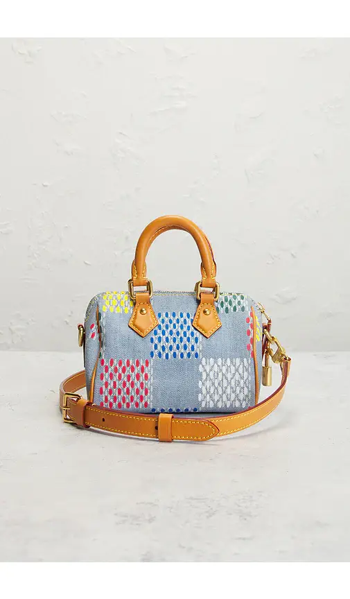 Louis Vuitton LV Vers Damier Denim Speedy Bandouliere 18 Handbag | Thumbnail 10