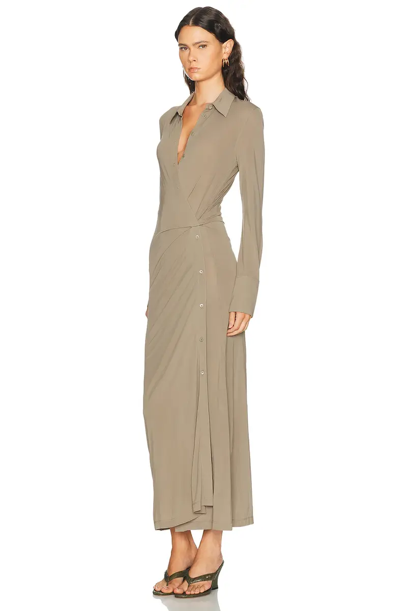 Helmut Lang Twisted Shirt Dress | Thumbnail 3 Helmut Lang Twisted Shirt Dress | Thumbnail 3