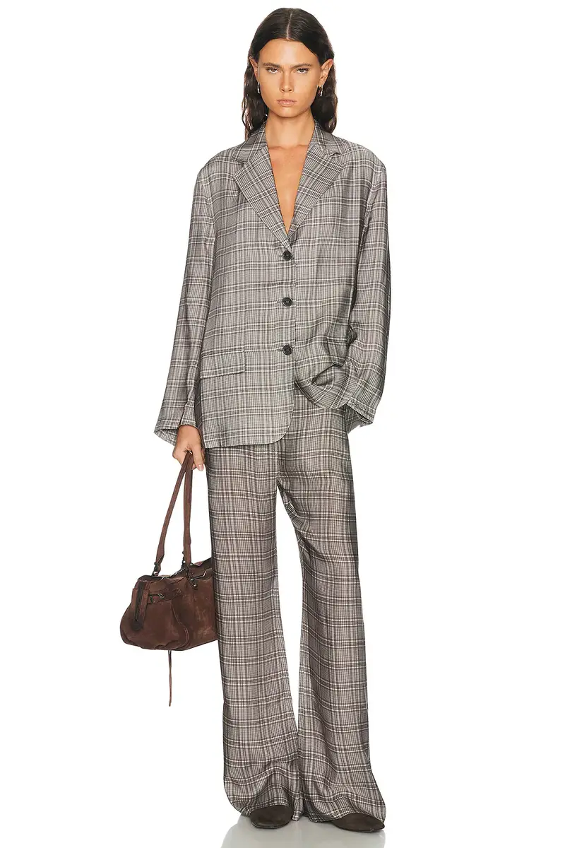 Acne Studios Poltana Check Fluid Trouser | Thumbnail 5 Acne Studios Poltana Check Fluid Trouser | Thumbnail 5