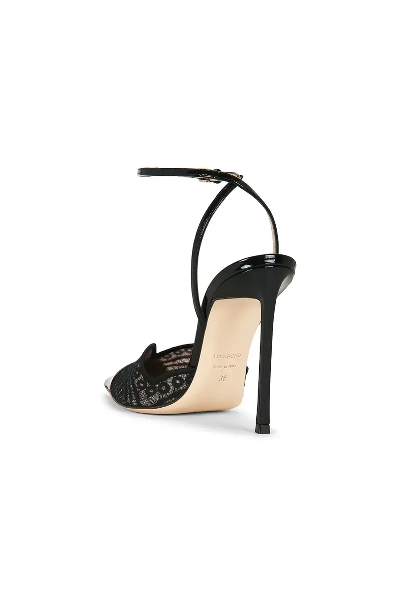 Tom Ford Patent Leather Lace Ankle Strap Pump | Thumbnail 3
