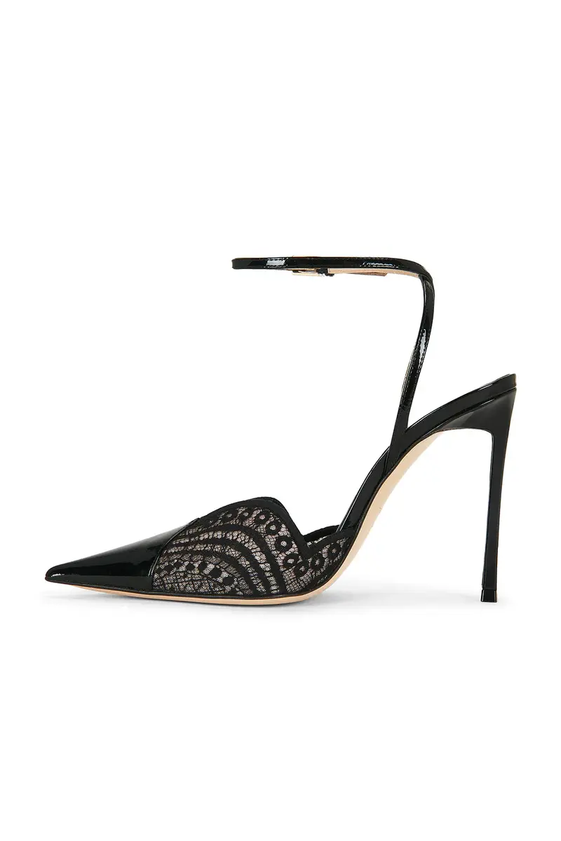 Tom Ford Patent Leather Lace Ankle Strap Pump | Thumbnail 5