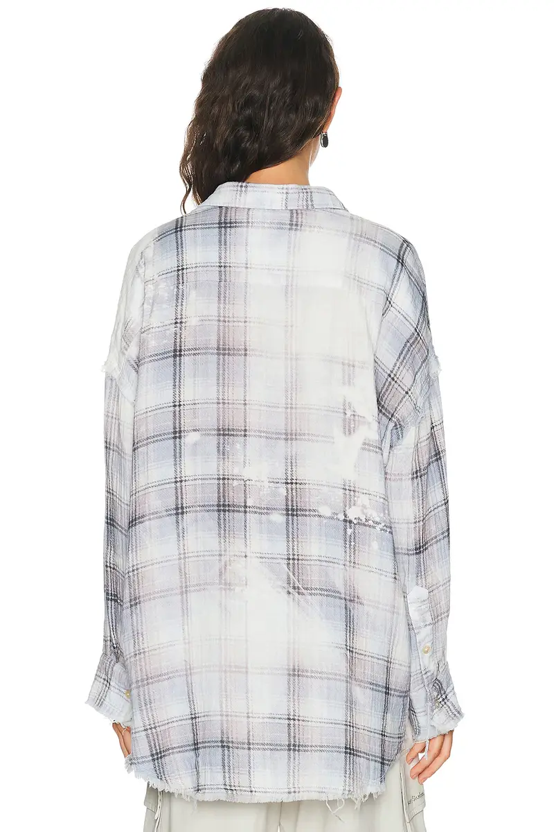 R13 Shredded Seam Drop Neck Shirt | Thumbnail 4 R13 Shredded Seam Drop Neck Shirt | Thumbnail 4