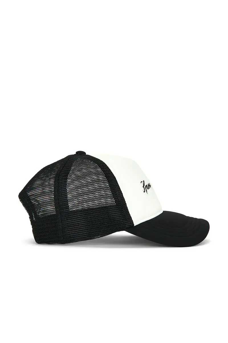 Sporty & Rich Signature Logo Trucker Hat | Thumbnail 3