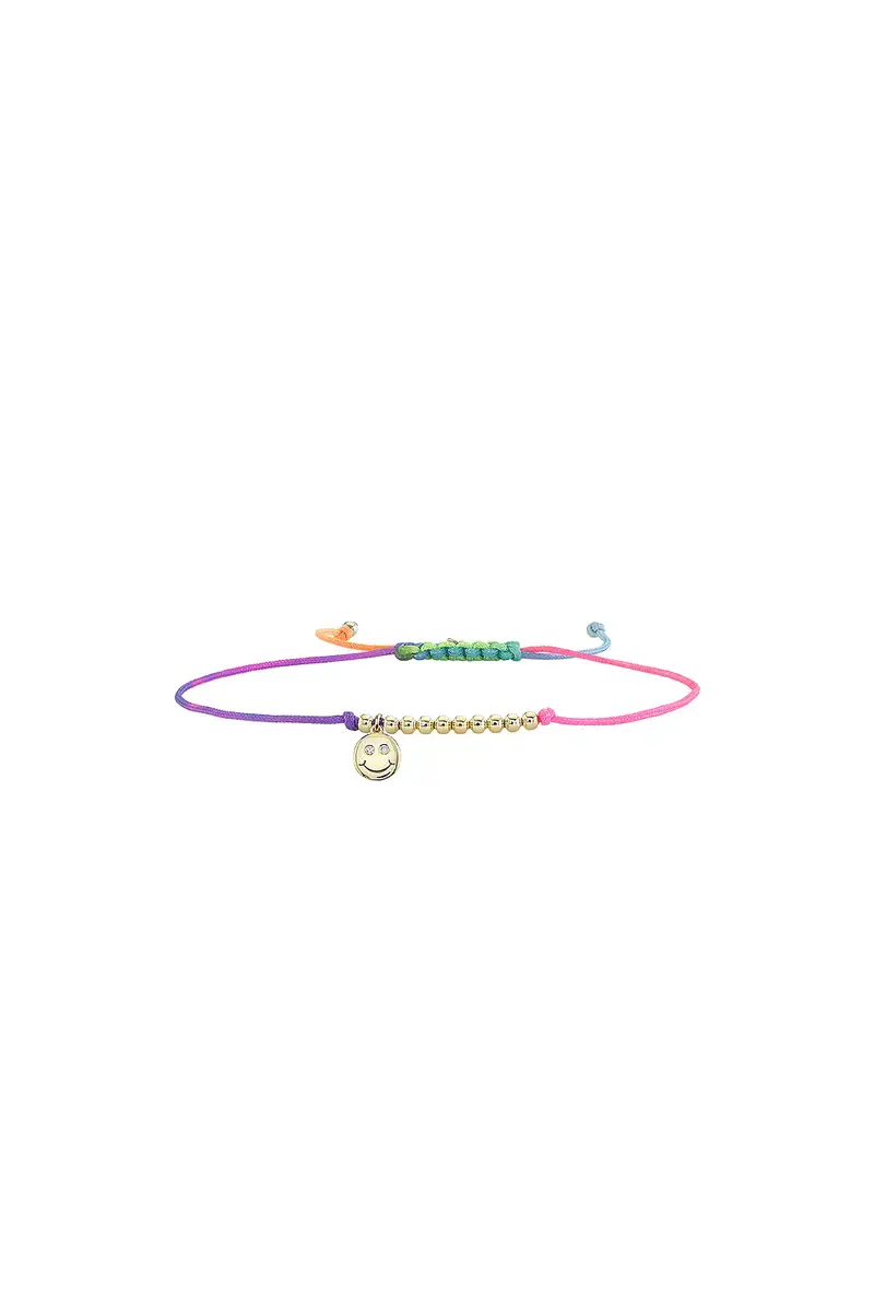 Sydney Evan Double Stone Happy Face Cord Bracelet | Thumbnail 2 Sydney Evan Double Stone Happy Face Cord Bracelet | Thumbnail 2