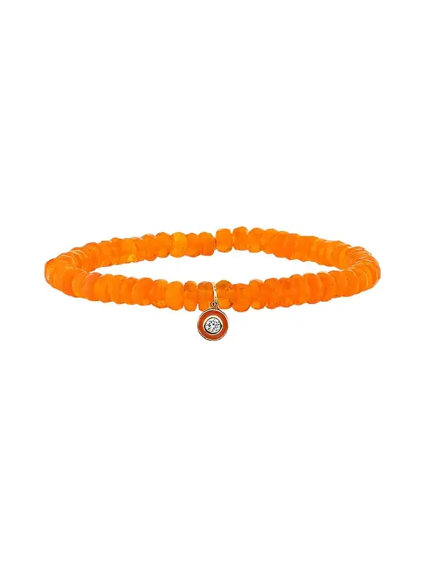 Sydney Evan Single Stone Enamel Charm Bracelet