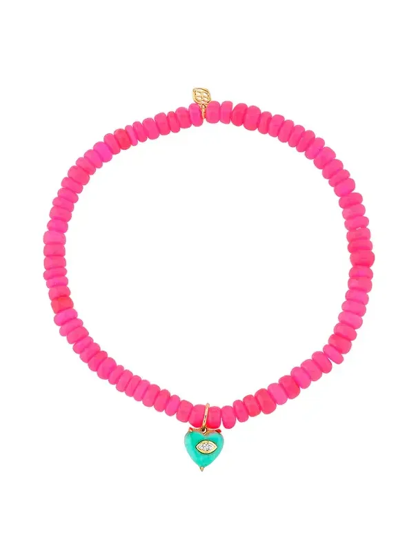 Marquise Bezel Heart Charm Bracelet Marquise Bezel Heart Charm Bracelet