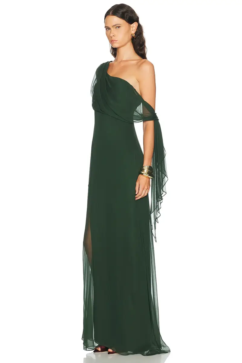 THE SEI Chiffon Tie Draped Gown | Thumbnail 3 THE SEI Chiffon Tie Draped Gown | Thumbnail 3