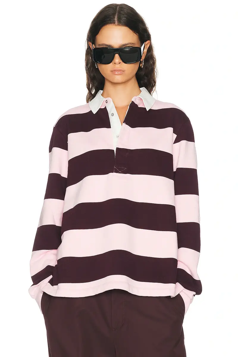 SKIMS Long Sleeve Polo | Image 1 SKIMS Long Sleeve Polo | Image 1