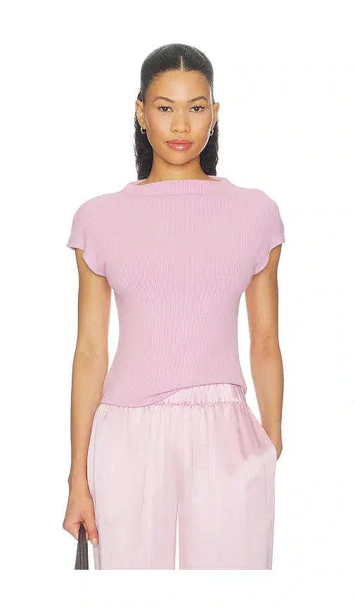 SABLYN Karlie Slit Neck Tee | Image 1 SABLYN Karlie Slit Neck Tee | Image 1