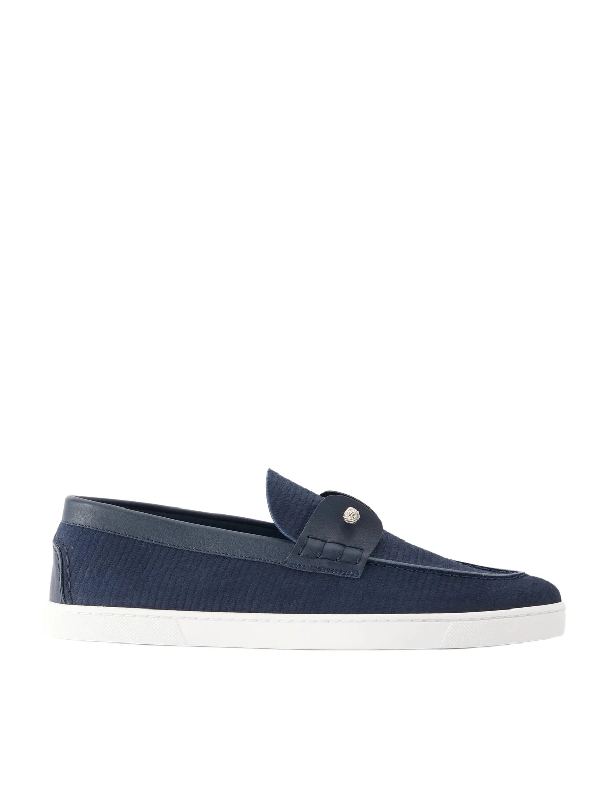 Christian Louboutin Chambeliboat Woven Leather Loafers - Men