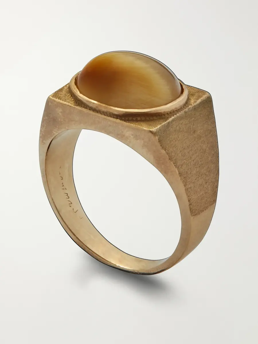 FOUNDWELL Vintage 1970s 10-Karat Gold Tiger Eye Ring - Men | Thumbnail 2 FOUNDWELL Vintage 1970s 10-Karat Gold Tiger Eye Ring - Men | Thumbnail 2