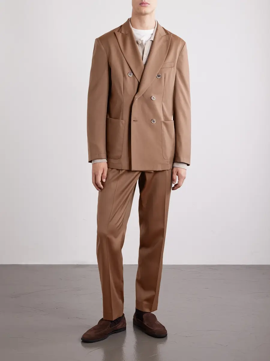Barena Double-Breasted Virgin Wool-Gabardine Suit Jacket - Men | Thumbnail 2 Barena Double-Breasted Virgin Wool-Gabardine Suit Jacket - Men | Thumbnail 2