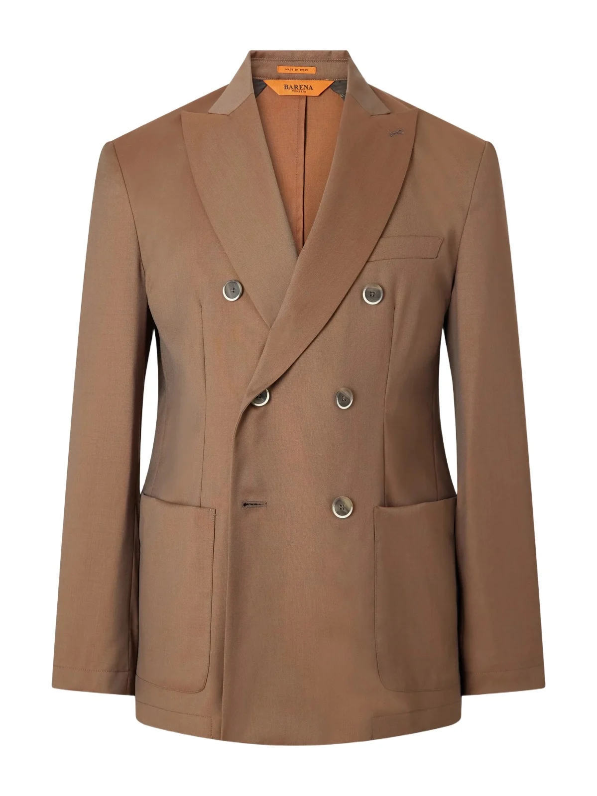 Double-Breasted Virgin Wool-Gabardine Suit Jacket - Men Double-Breasted Virgin Wool-Gabardine Suit Jacket - Men