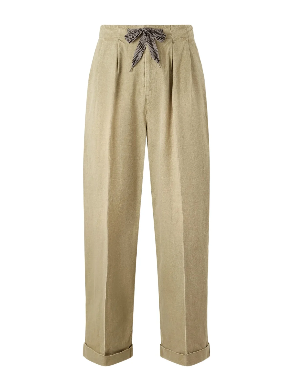 KAPITAL Easy Straight-Leg Pleated Cotton-Canvas Trousers - Men