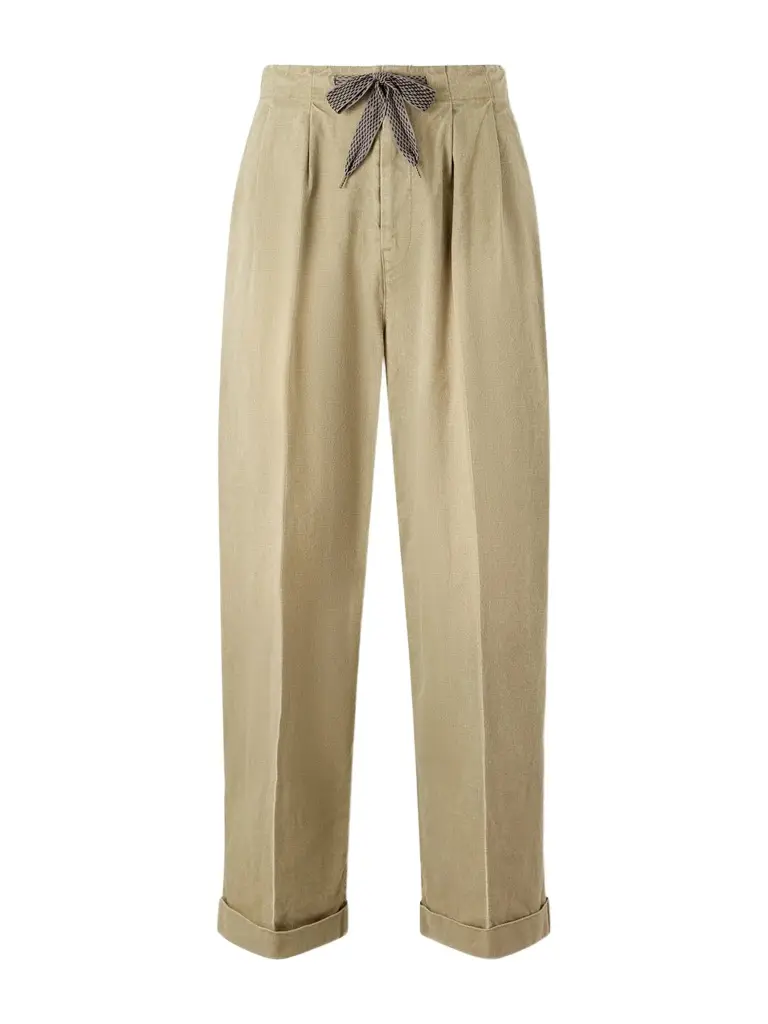 KAPITAL Easy Straight-Leg Pleated Cotton-Canvas Trousers - Men | Image 1 KAPITAL Easy Straight-Leg Pleated Cotton-Canvas Trousers - Men | Image 1