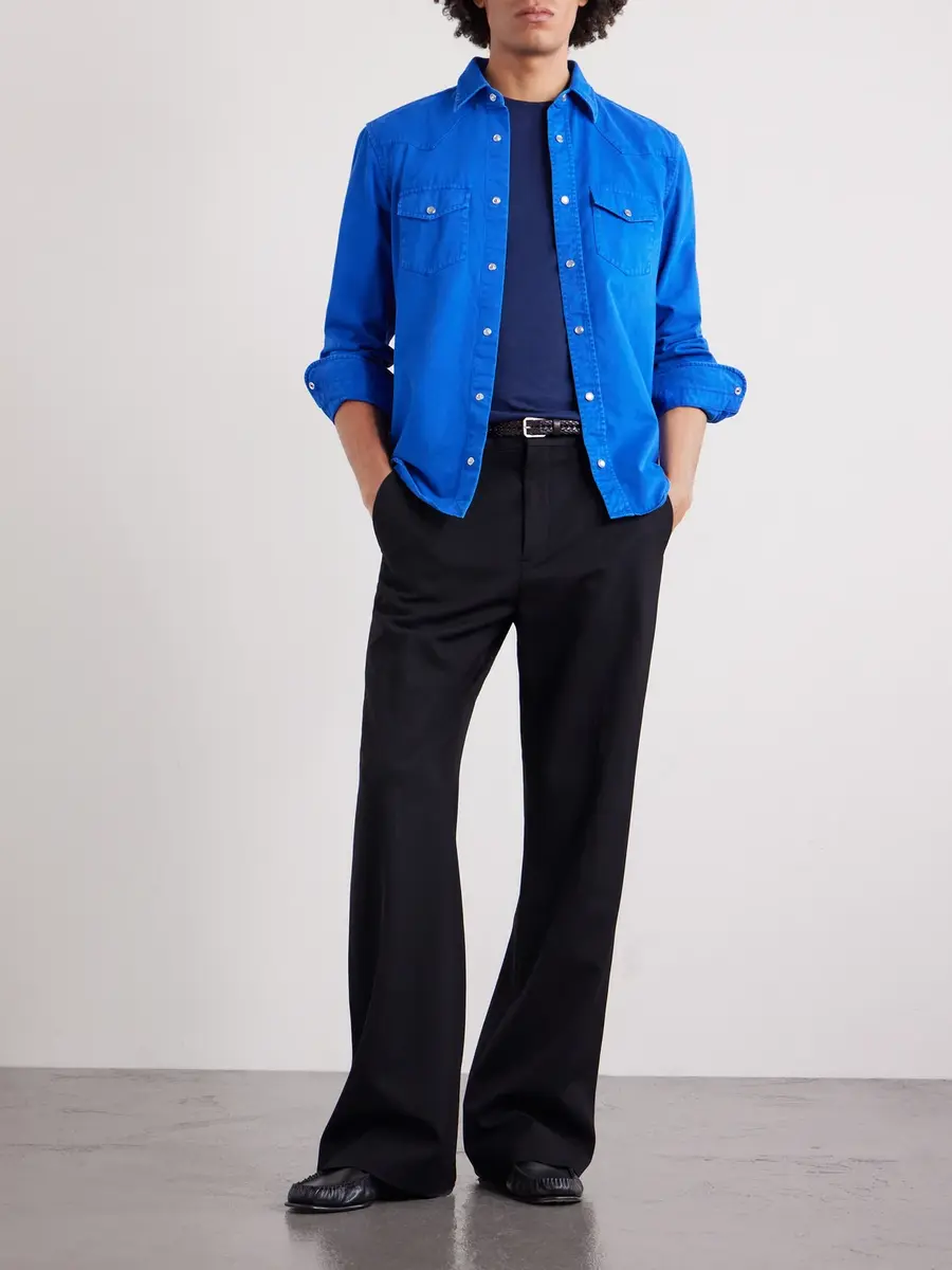 Tom Ford Lyocell and Cotton-Blend T-Shirt - Men | Thumbnail 2 Tom Ford Lyocell and Cotton-Blend T-Shirt - Men | Thumbnail 2
