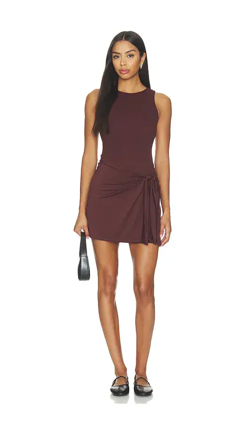 Beyond Yoga Serene Jersey Flex Wrap Mini Dress | Image 1 Beyond Yoga Serene Jersey Flex Wrap Mini Dress | Image 1