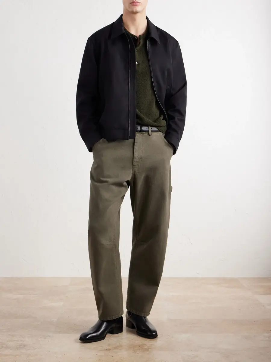 Nili Lotan Emir Straight-Leg Cotton-Blend Twill Trousers - Men | Thumbnail 2 Nili Lotan Emir Straight-Leg Cotton-Blend Twill Trousers - Men | Thumbnail 2