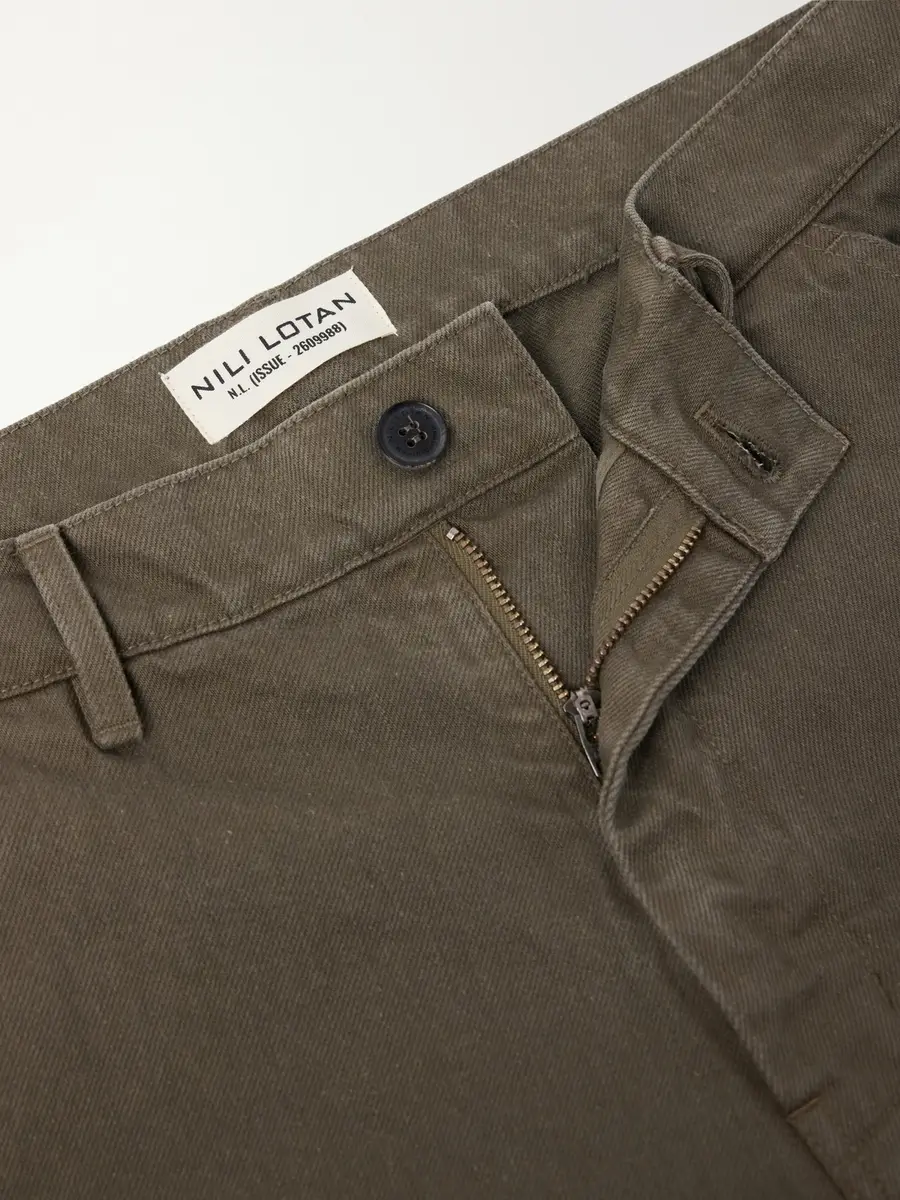 Nili Lotan Emir Straight-Leg Cotton-Blend Twill Trousers - Men | Thumbnail 6 Nili Lotan Emir Straight-Leg Cotton-Blend Twill Trousers - Men | Thumbnail 6