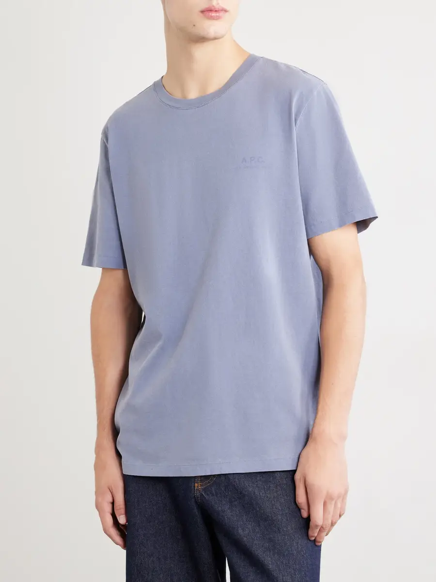 A.P.C. Gabby Logo-Print Cotton Jersey T-Shirt - Men | Thumbnail 3 A.P.C. Gabby Logo-Print Cotton Jersey T-Shirt - Men | Thumbnail 3