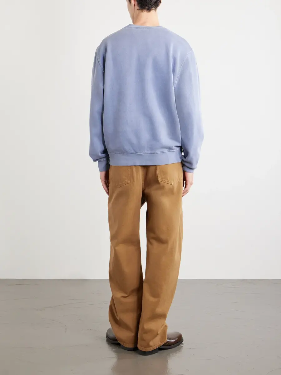 A.P.C. Fernando Logo-Print Cotton-Jersey Sweatshirt - Men | Thumbnail 4 A.P.C. Fernando Logo-Print Cotton-Jersey Sweatshirt - Men | Thumbnail 4