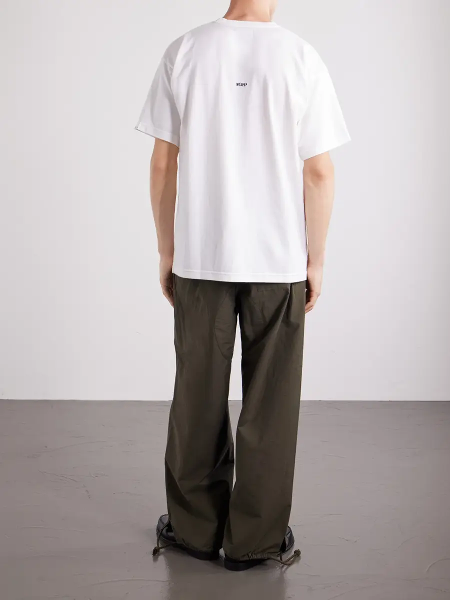WTAPS Sign-YD Cotton-Jersey T-Shirt - Men | Thumbnail 2