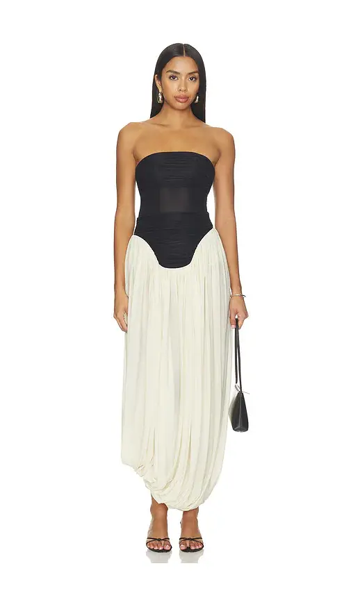 Maygel Coronel Lux Strapless Dress | Image 1 Maygel Coronel Lux Strapless Dress | Image 1