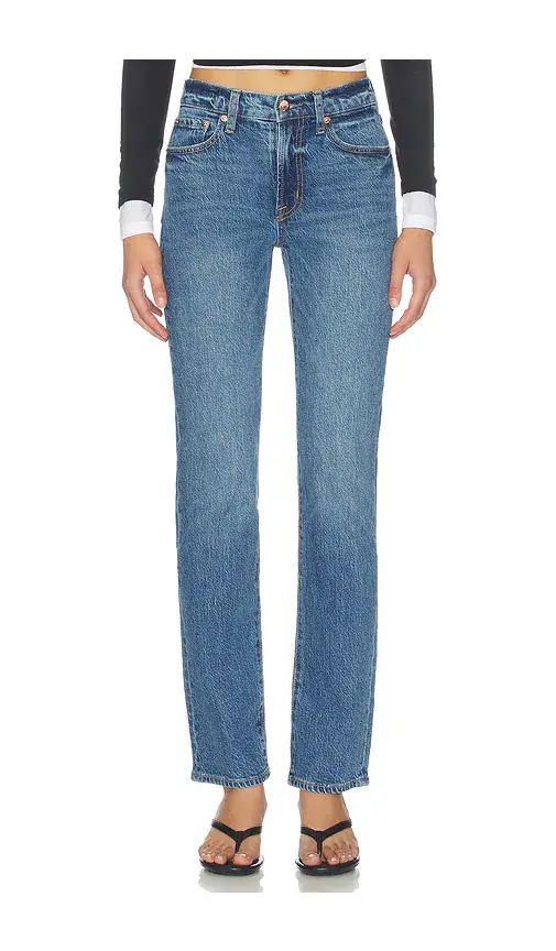 Pistola Aleks Mid Rise Straight Leg Jeans | Image 1 Pistola Aleks Mid Rise Straight Leg Jeans | Image 1