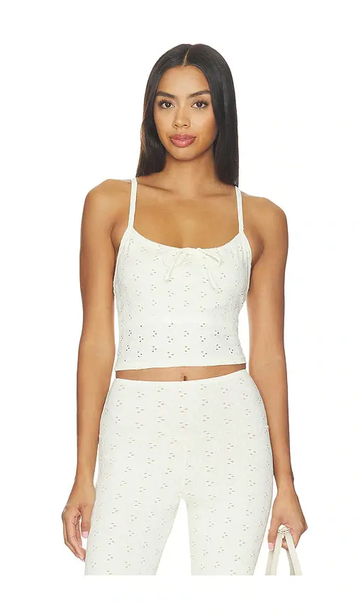 STRUT-THIS The Eyelet Tank Top | Image 1 STRUT-THIS The Eyelet Tank Top | Image 1