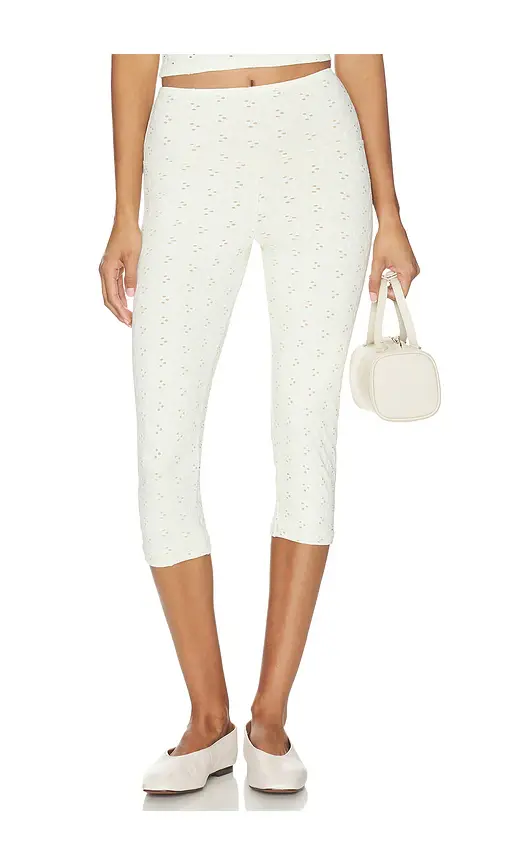 STRUT-THIS The Eyelet Capri Pant | Image 1 STRUT-THIS The Eyelet Capri Pant | Image 1