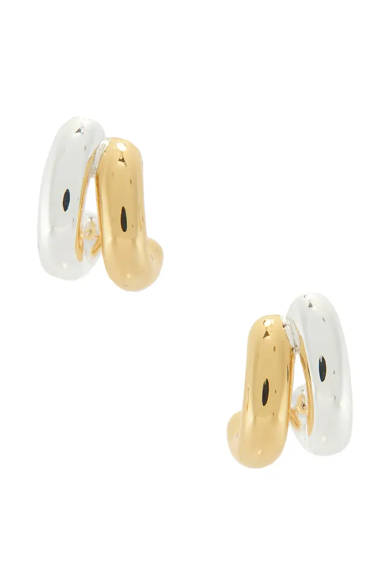 Mini Florence Two Tone Earrings Mini Florence Two Tone Earrings