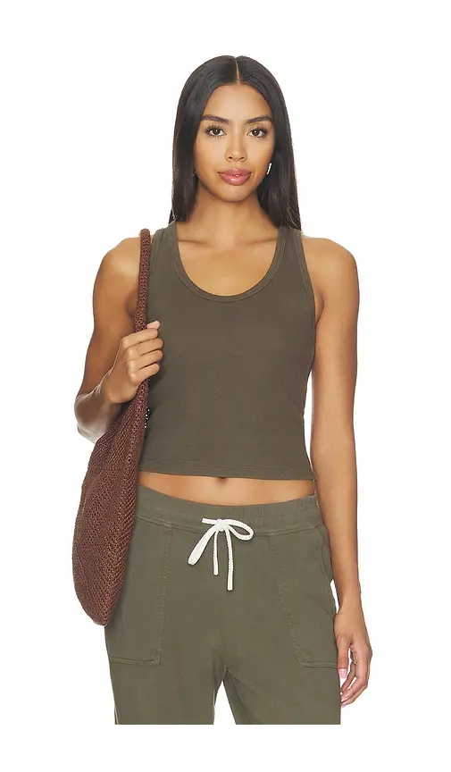perfectwhitetee Blondie Structured Rib Bra Friendly Tank | Image 1 perfectwhitetee Blondie Structured Rib Bra Friendly Tank | Image 1