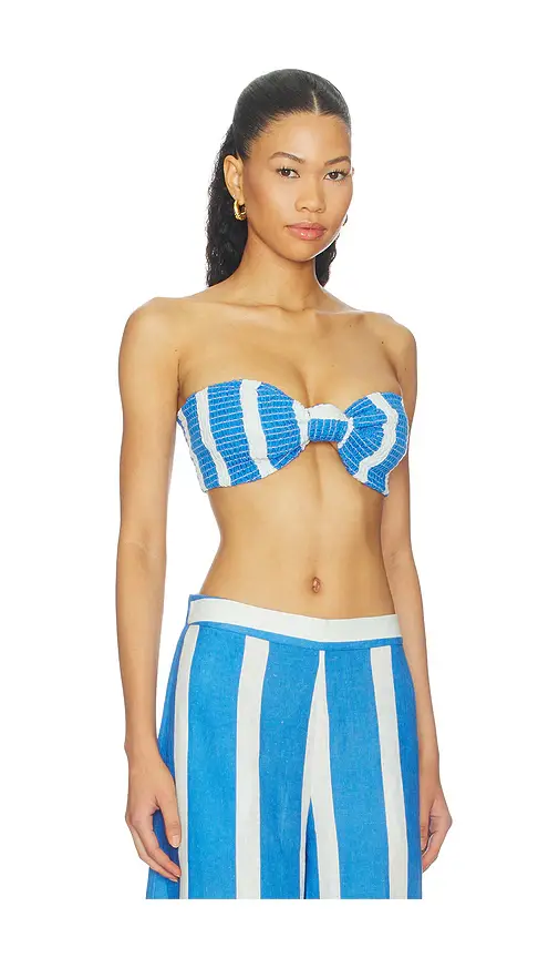 VERANDAH Smocked Bandeau Top | Thumbnail 2