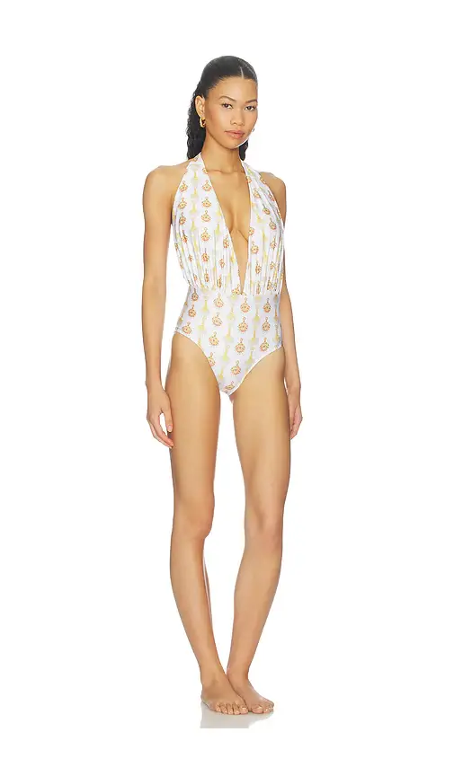 VERANDAH Plunge Neck Maillot | Thumbnail 2