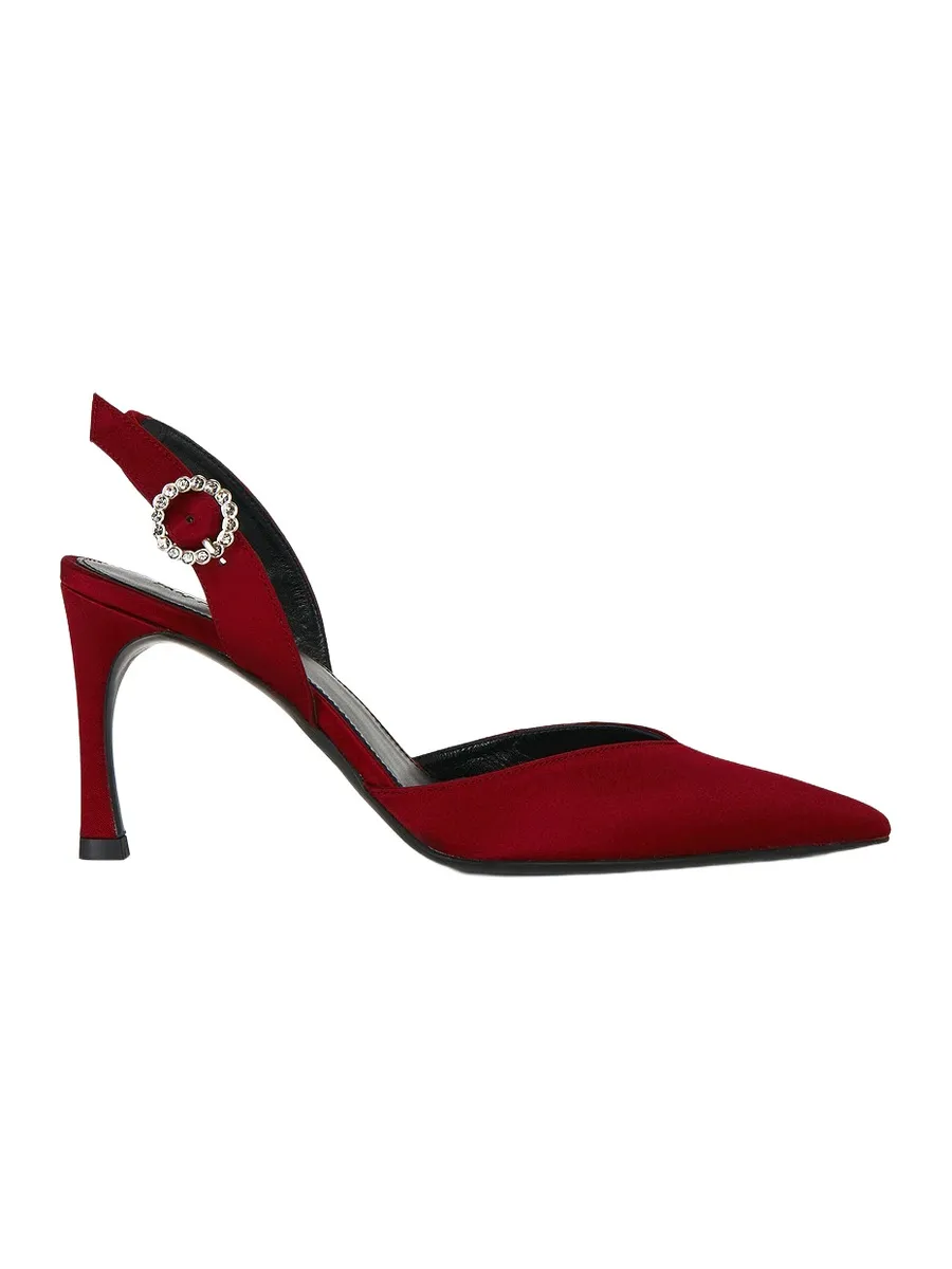 ROTATE Slingback High Heel Satin Pump