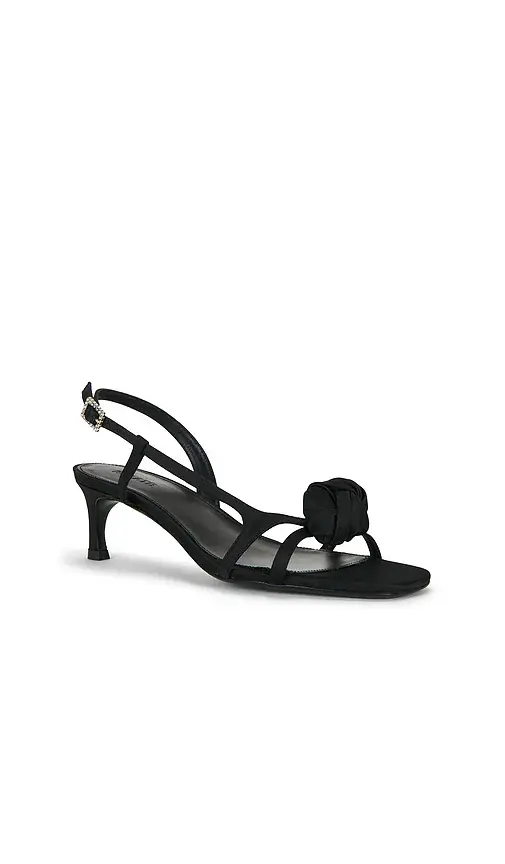 ROTATE Mid Heel Knot Satin Strappy Sandal | Thumbnail 2 ROTATE Mid Heel Knot Satin Strappy Sandal | Thumbnail 2
