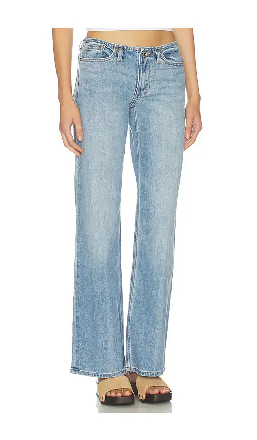 GOOD AMERICAN Ghost Waist Low Loose Jean | Thumbnail 2