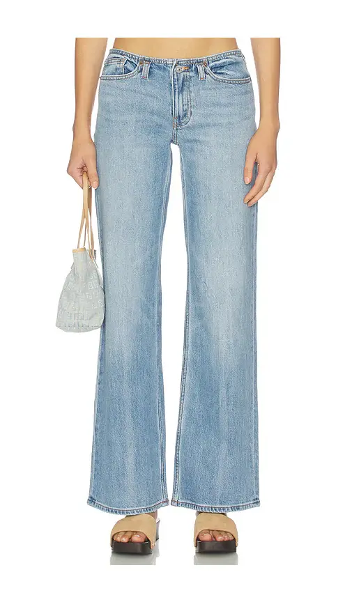 Good American Ghost Waist Low Loose Jean | Image 1 Good American Ghost Waist Low Loose Jean | Image 1