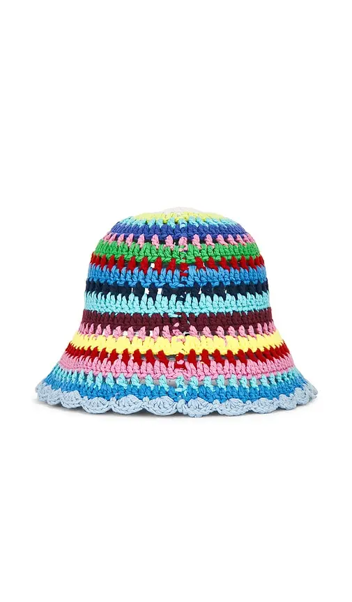 Ganni Crochet Stripe Bucket Hat | Thumbnail 2 Ganni Crochet Stripe Bucket Hat | Thumbnail 2
