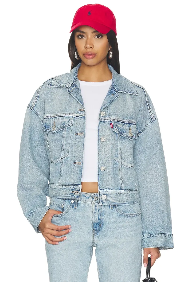 Loose Crop Trucker Jacket