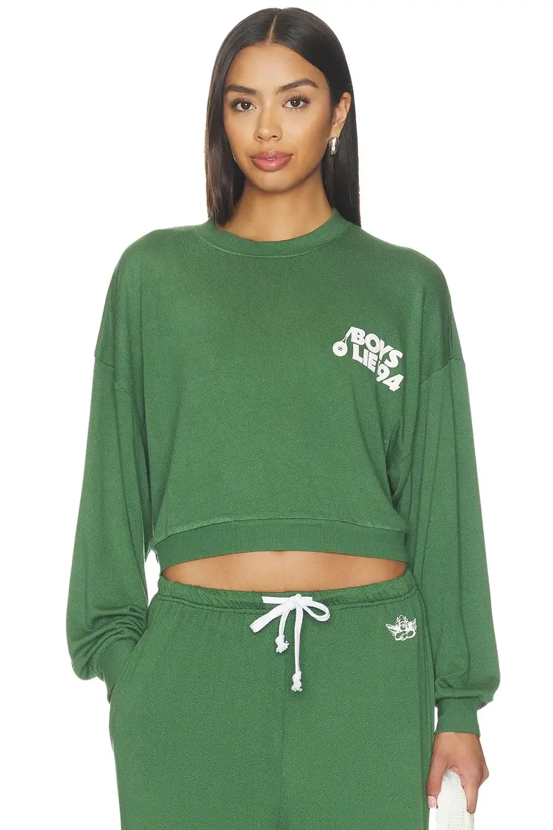 Boys Lie Match Point '94 Crepe Kara Crewneck Sweatshirt
