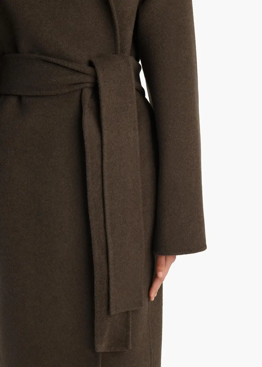 Khaite Romare Coat In Army Melange | Thumbnail 5 Khaite Romare Coat In Army Melange | Thumbnail 5