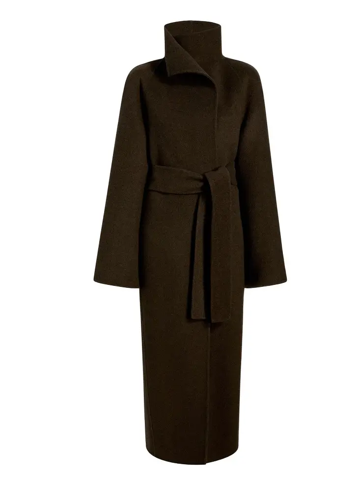 Khaite Romare Coat In Army Melange | Image 1 Khaite Romare Coat In Army Melange | Image 1